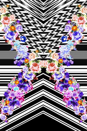 几何印花华亿平台图片