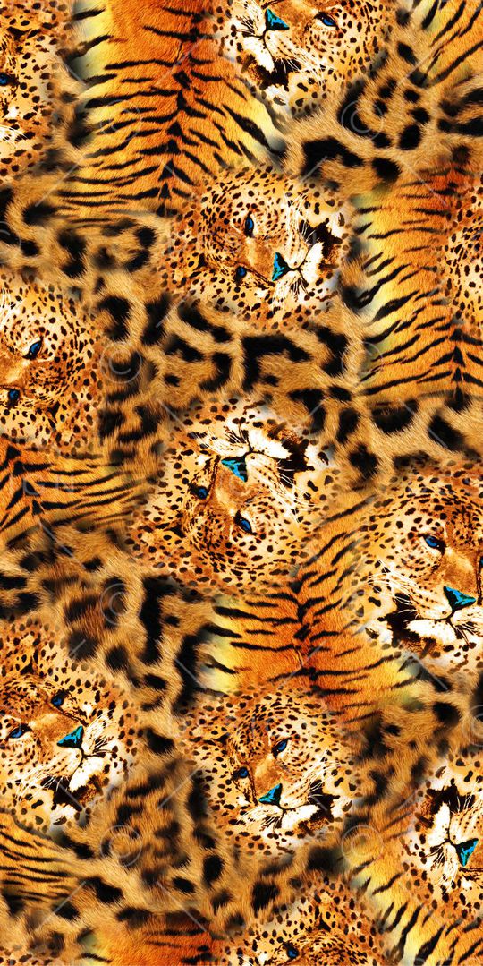 豹子 皮毛 纹路印花华亿平台图片