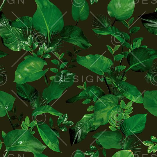 树叶印花华亿平台图片