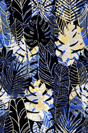 树叶印花华亿平台图片