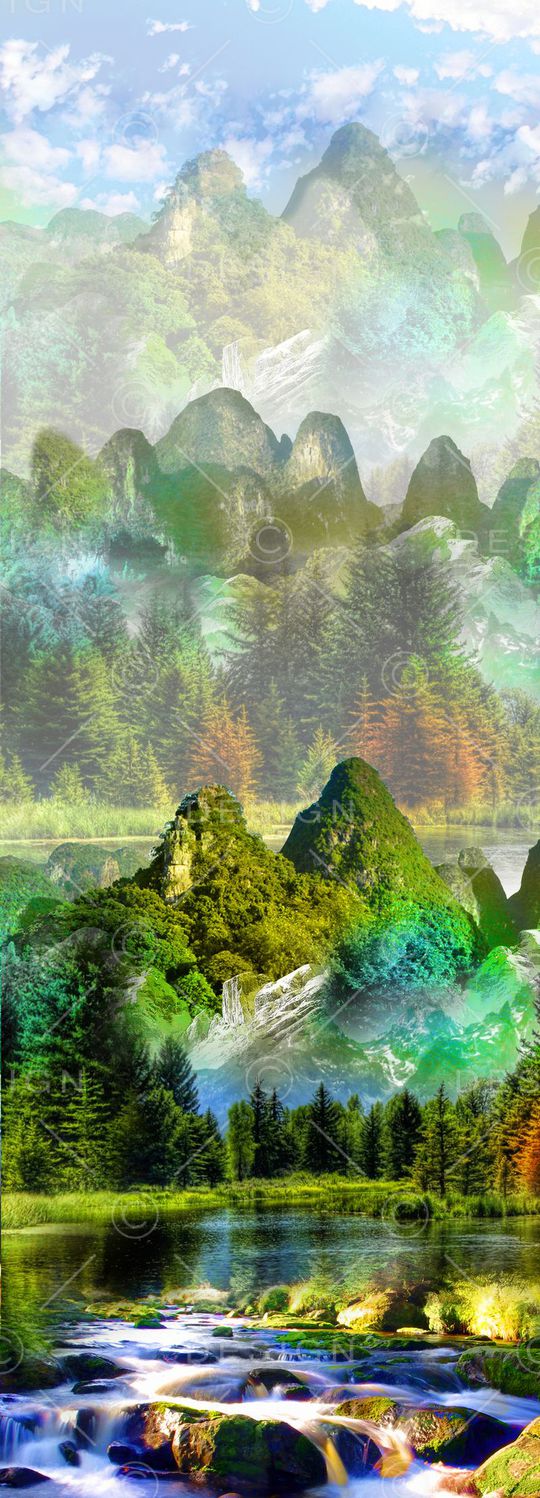 风景印花华亿平台图片