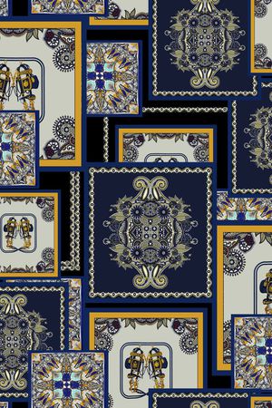 复古民族印花华亿平台图片