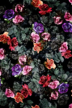 黑底印花华亿平台图片