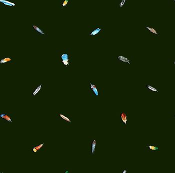 375590-男装开衫大气缤纷羽毛印花