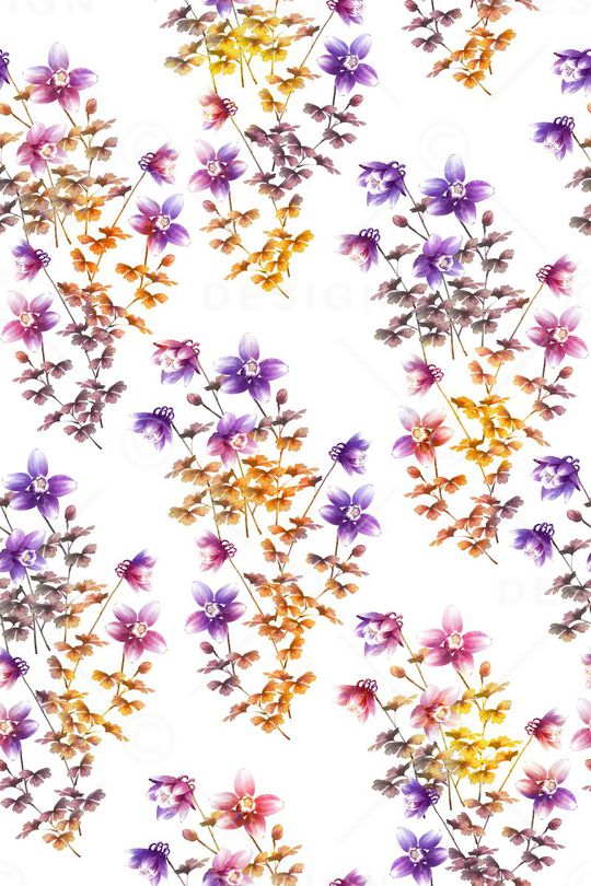 田园风印花华亿平台图片