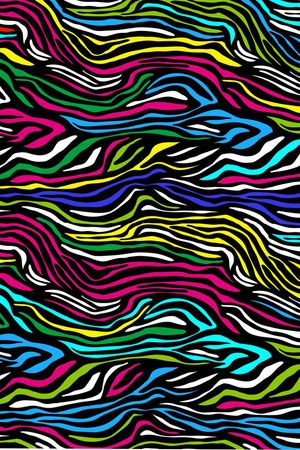 斑马纹印花华亿平台图片