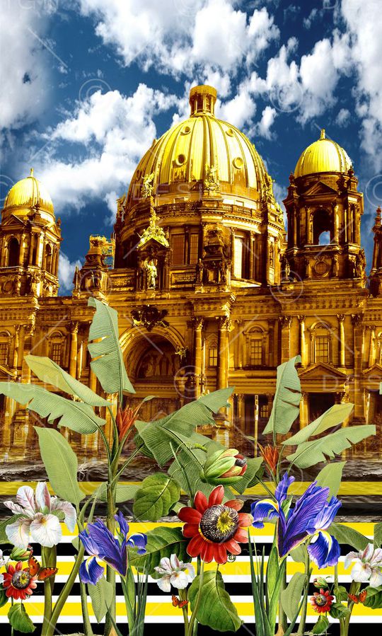 欧式印花华亿平台图片