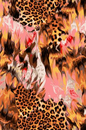 豹纹斑马纹印花华亿平台图片