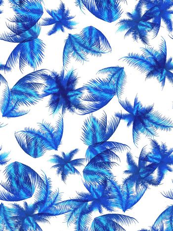 375970-热带印花清新植物叶子男装华亿平台