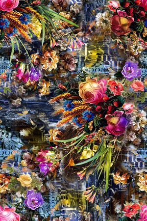 欧式印花华亿平台图片