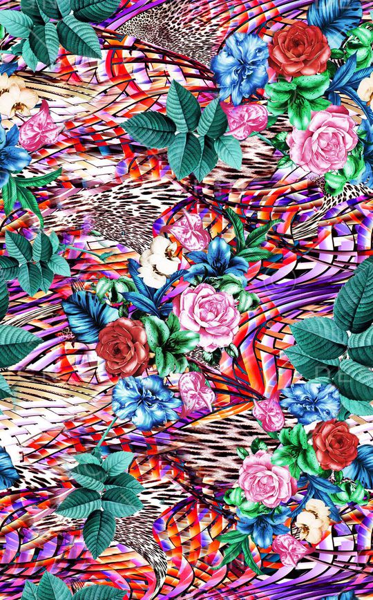 豹纹印花华亿平台图片