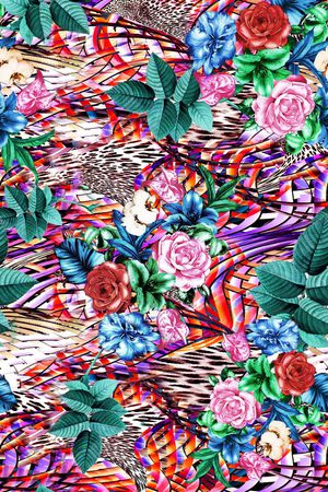 豹纹印花华亿平台图片