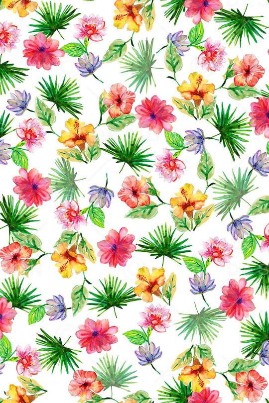 清新水彩印花华亿平台图片