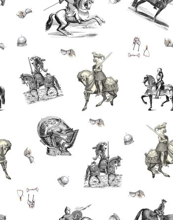 376133-中世纪骑士马动物人物复古潮流华亿平台