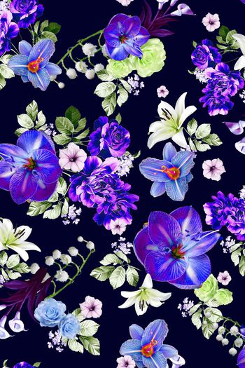 376144-时尚璀璨大朵手绘