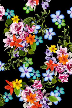 花卉印花华亿平台图片