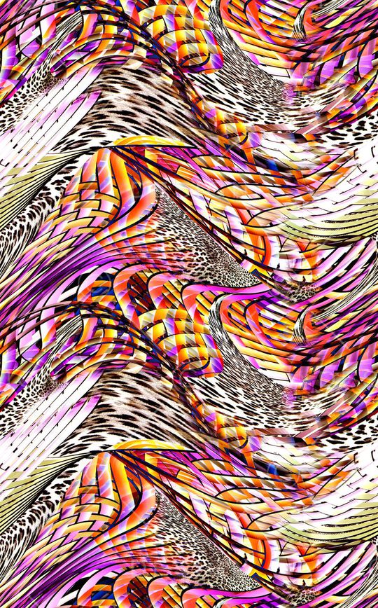 豹纹印花华亿平台图片