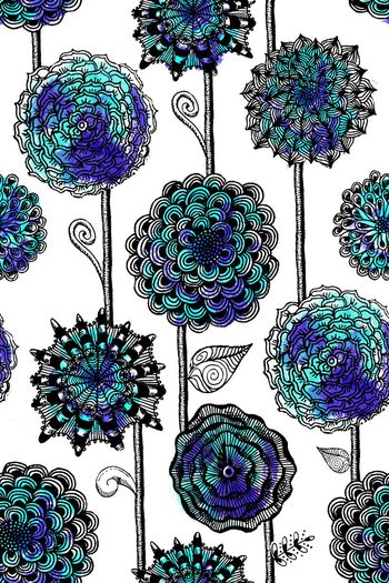 376237-手绘元素团花组合