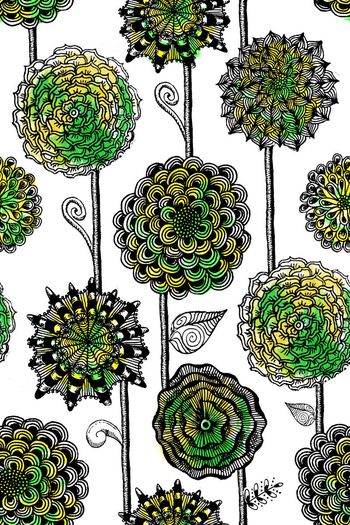 376239-手绘元素团花组合