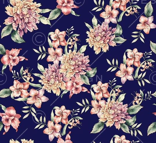 植物花卉印花华亿平台图片