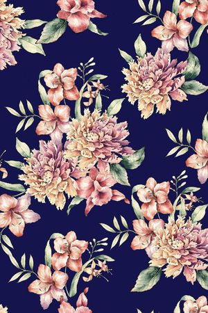 植物花卉印花华亿平台图片