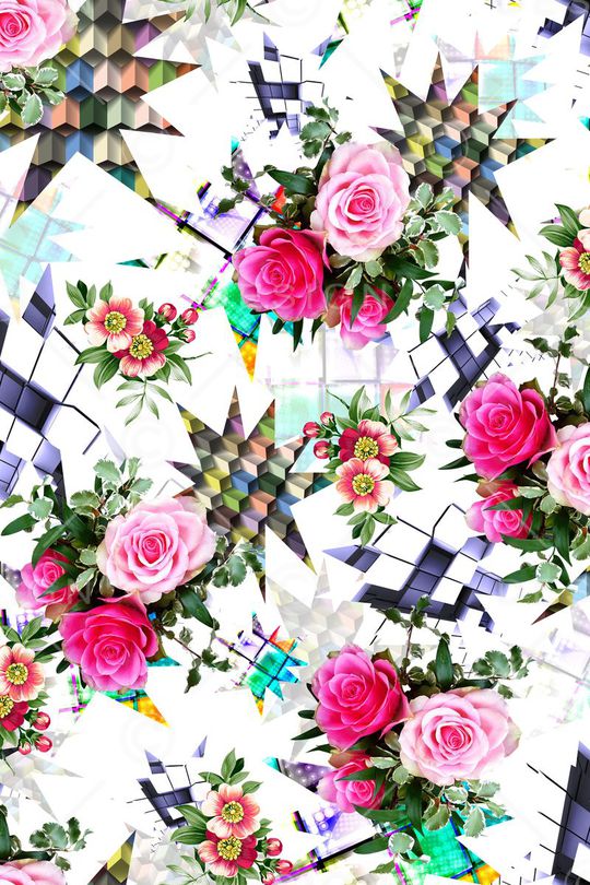 3D几何印花华亿平台图片