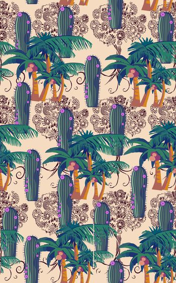 376347-热带植物风景图