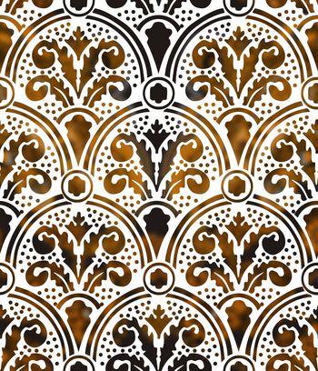 376372-民族图案连续纹样青花瓷器质感