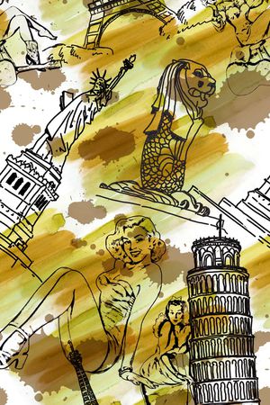 素描印花华亿平台图片