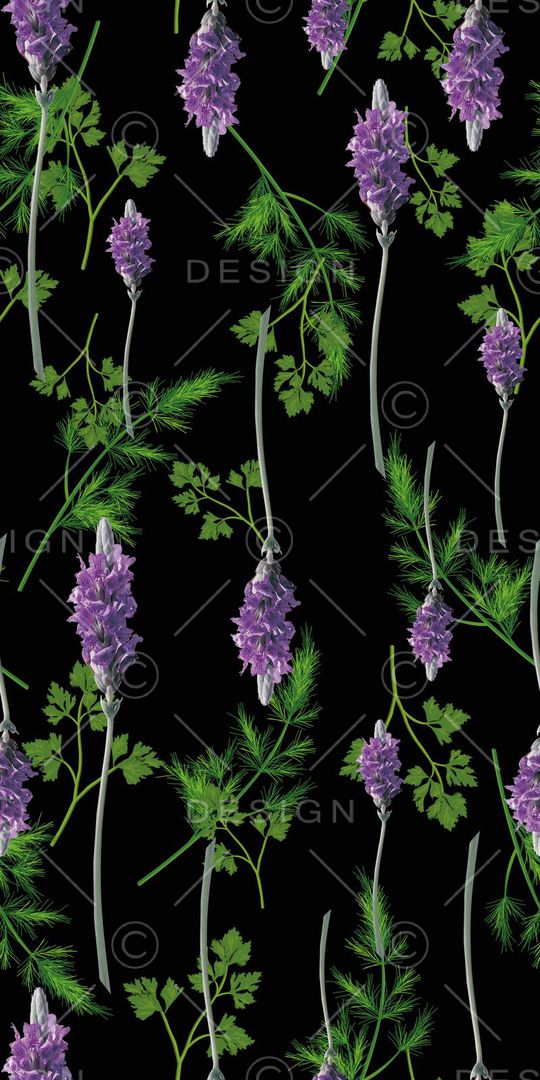 薰衣草印花华亿平台图片