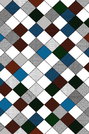 不规则几何印花华亿平台图片