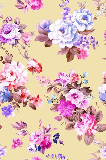 376436-清爽手绘花卉