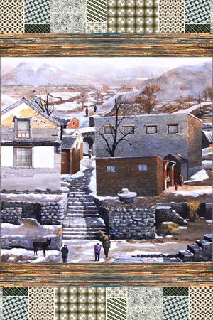 复古印花华亿平台图片