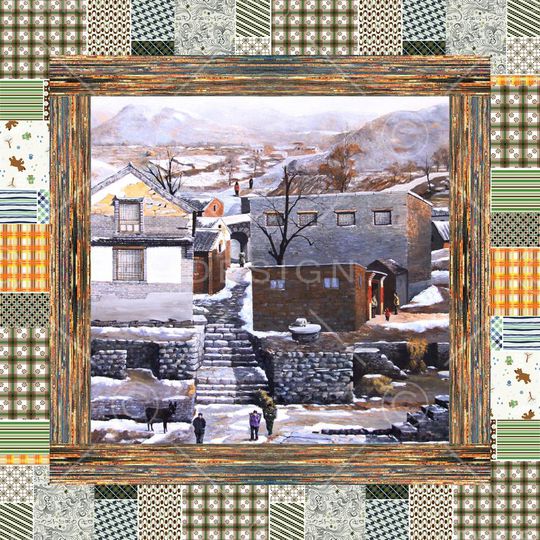 复古印花华亿平台图片