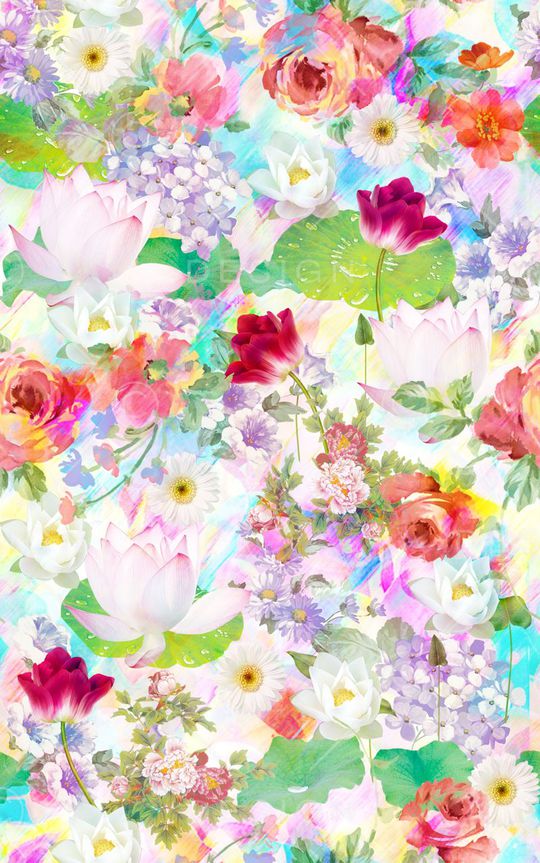 荷花印花华亿平台图片