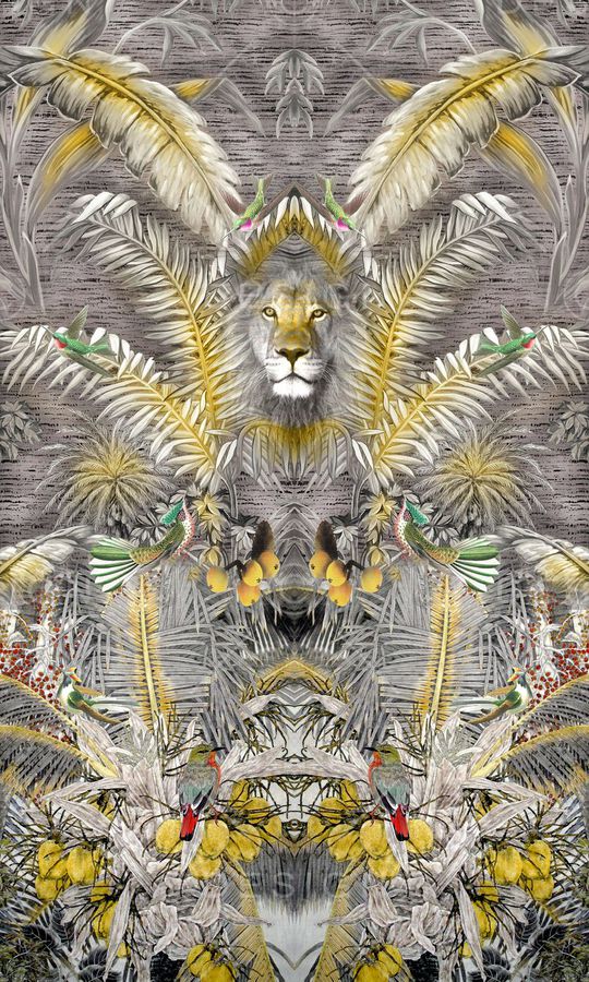 狮子印花华亿平台图片