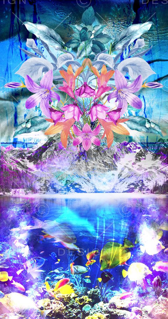 田园花卉印花华亿平台图片