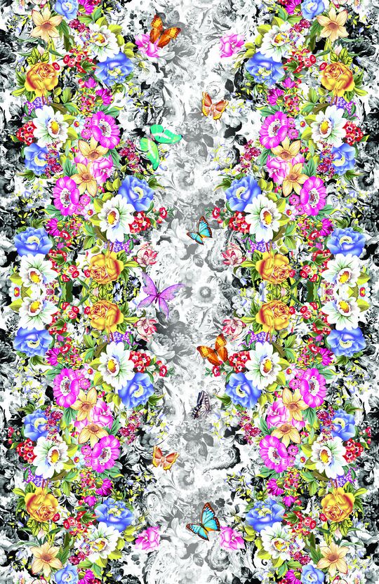 蝴蝶花贲印花华亿平台图片