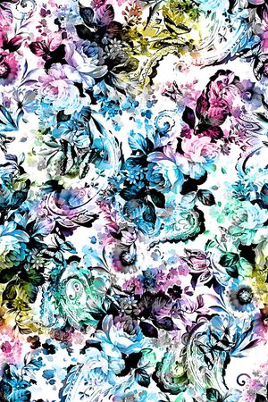 中国风印花华亿平台图片