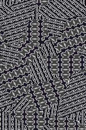 几何图案印花华亿平台图片