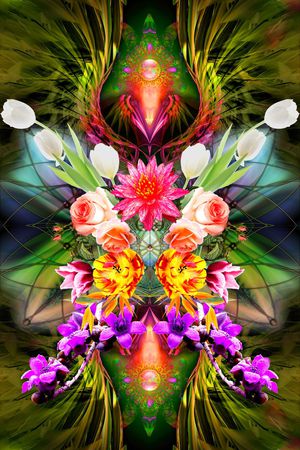 抽象印花华亿平台图片