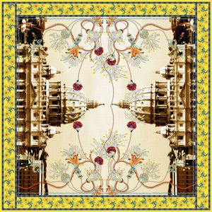 建筑花卉印花华亿平台图片