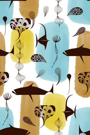 鱼印花华亿平台图片