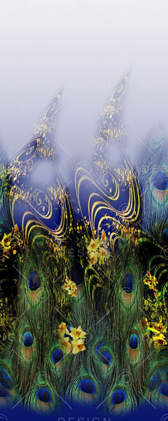 羽毛印花华亿平台图片