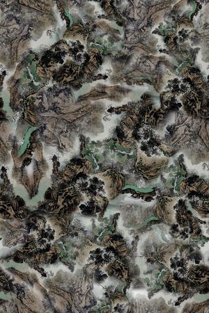 中国风印花华亿平台图片