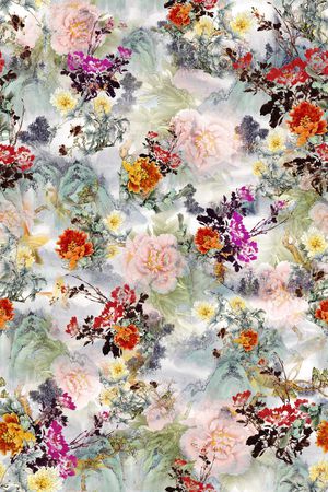 中国风印花华亿平台图片