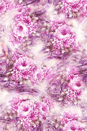 377012-多彩动物纹花卉