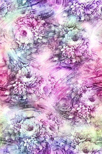 377013-多彩动物纹花卉