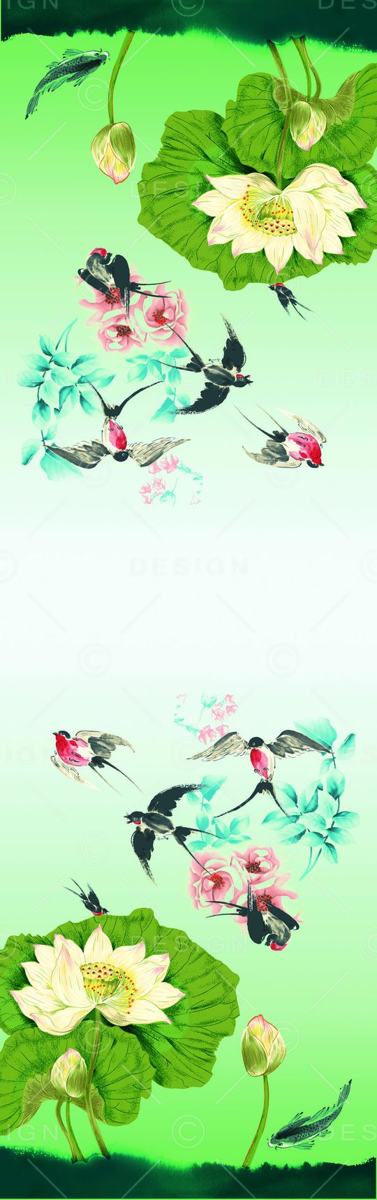 荷花印花华亿平台图片