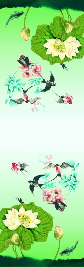 荷花印花华亿平台图片